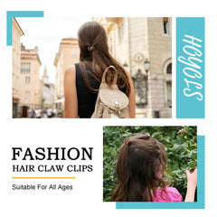 HOYOLS clip securing a half-up hairstyle for neat all-day hold