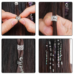 hoyuwak lifestyle braid styling on model showing decorative effect