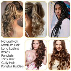 Hpmjz securing thick loc ponytail showing dependable grip for heavy styles