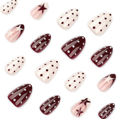 HPYFOI almond-shaped nail side profile showing shape for natural-looking wear