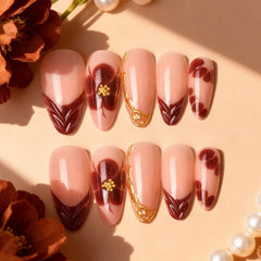 HPYFOI close-up of nail surface texture and glossy finish, highlights durable shine