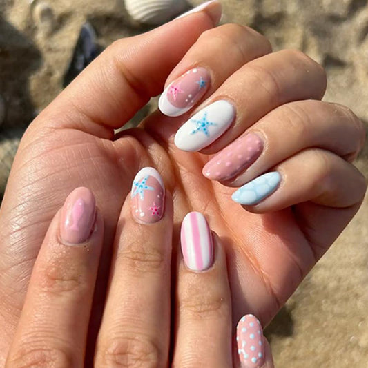 HPYFOI front pack layout showing all 24 nails and patterns for quick selection