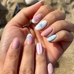 HPYFOI front pack layout showing all 24 nails and patterns for quick selection