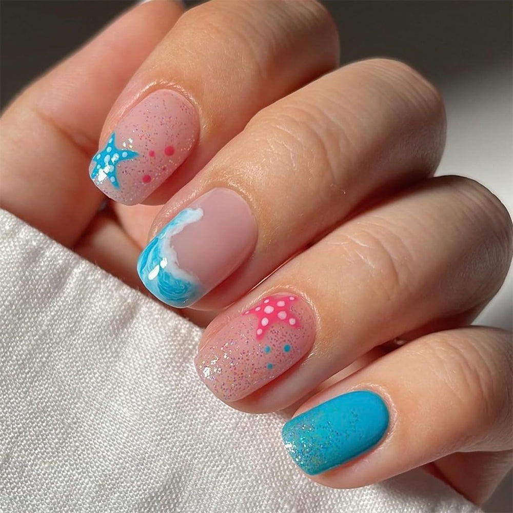HPYFOI front packaging showing blue starfish nails and kit benefits