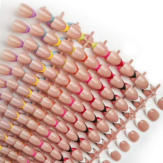 HPYFOI front packaging showing full 216-piece kit for easy at-home manicures