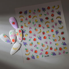 HPYFOI summer manicure lifestyle scene showing festive nail decoration