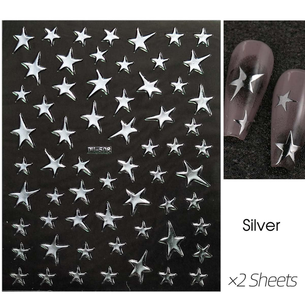 HPYFOI full sheet spread showing seven star colors for mix-and-match creativity