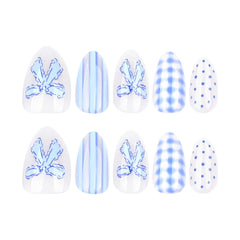HPYFOI flatlay of 24 nails, jelly tabs, file and stick showing full kit convenience