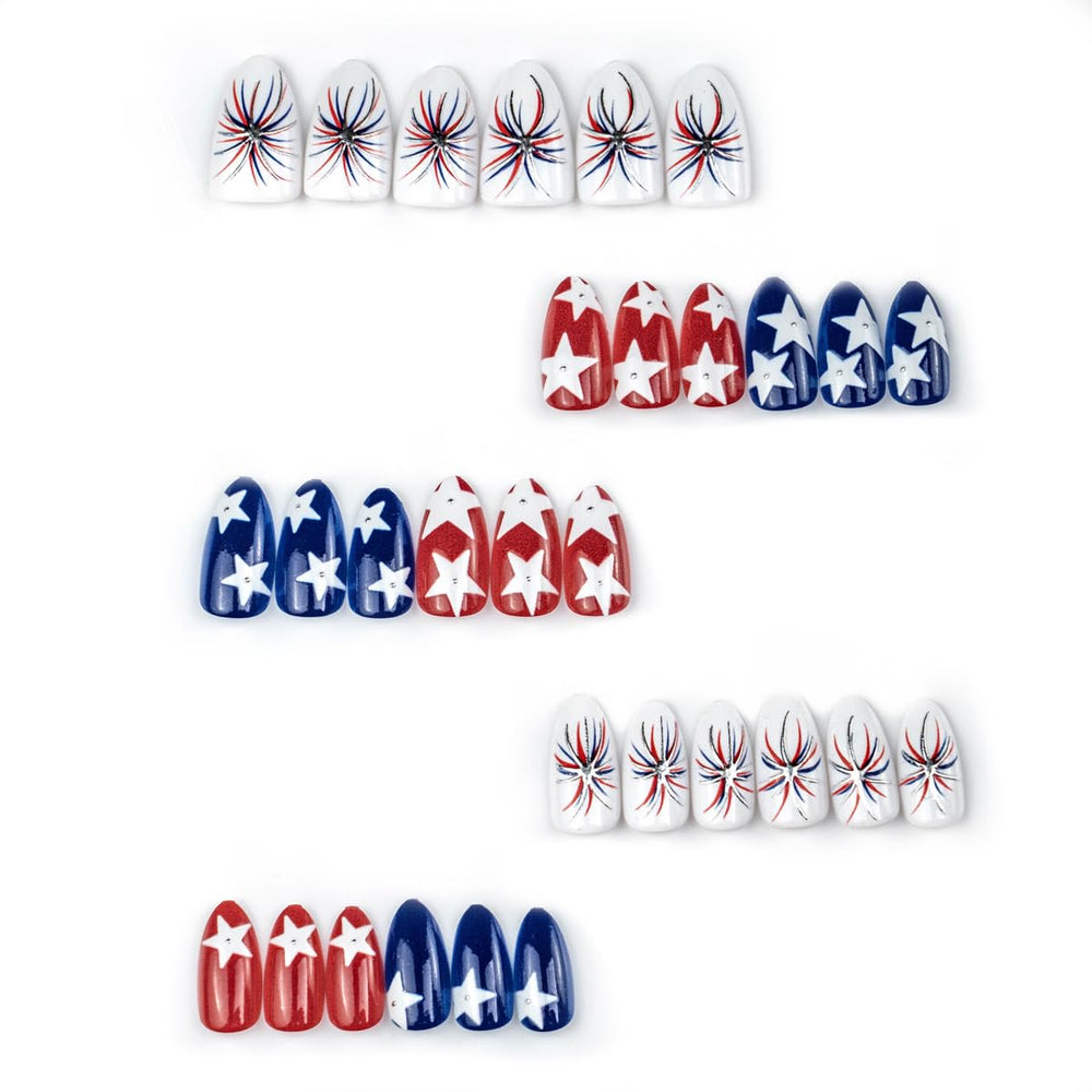 HPYFOI laid-out nails showing 12 sizes to ensure a tailored fit for many nails