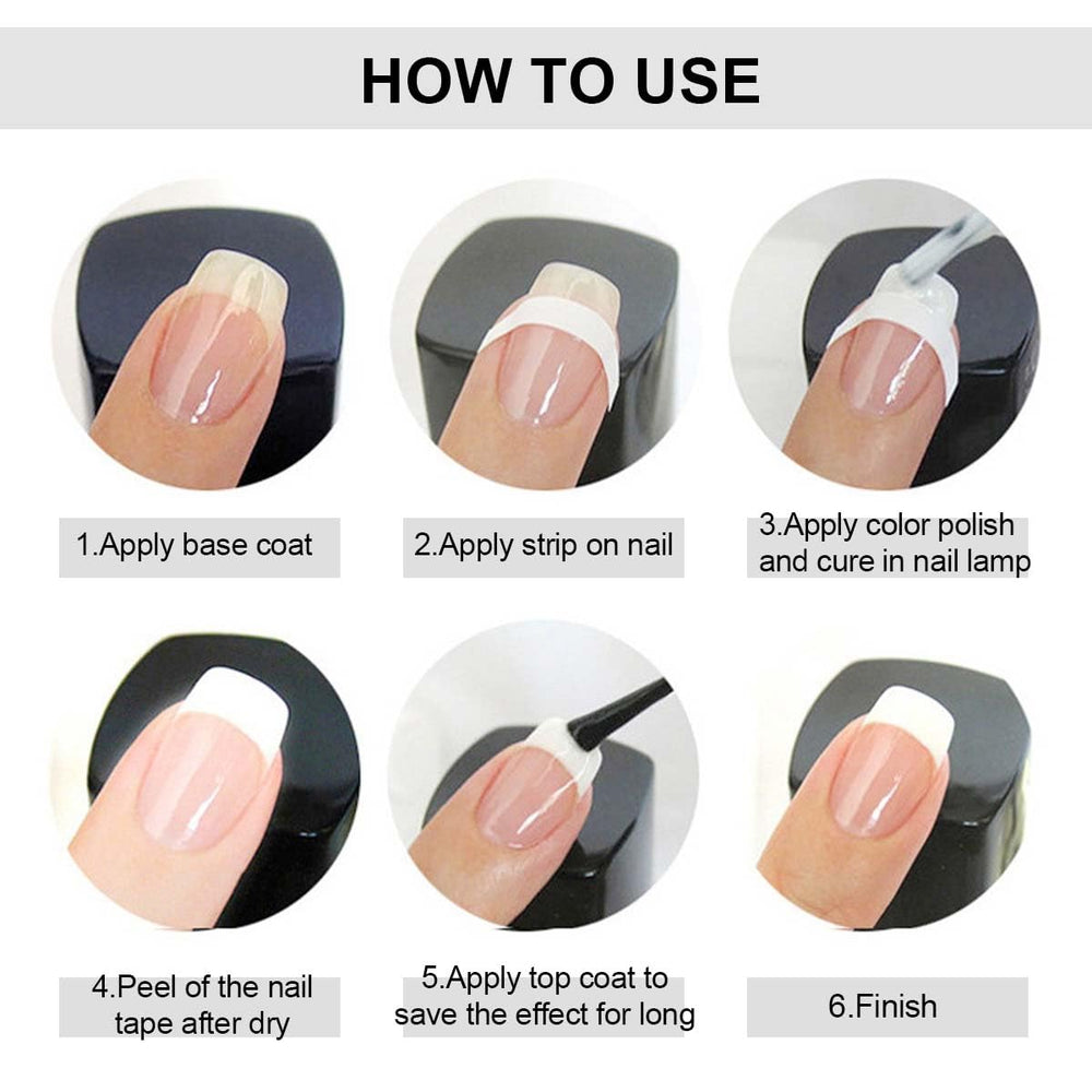 HPYFOI finished French tips on model hands displaying style variety and polish pairing