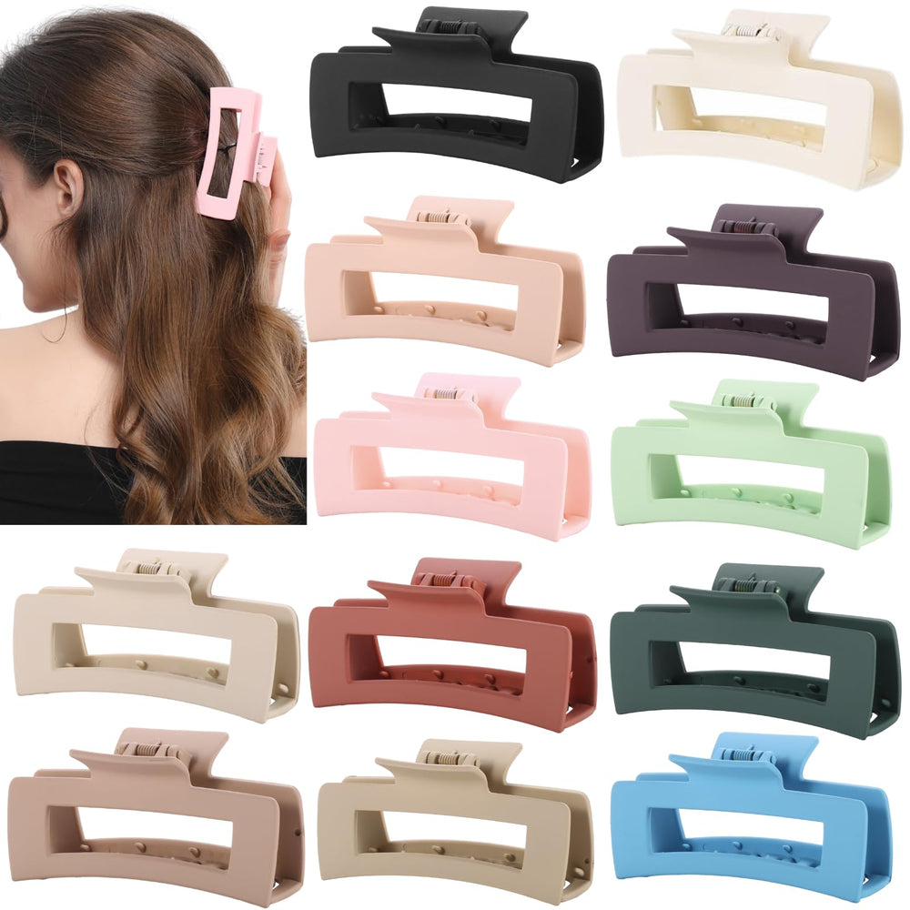 HQ-SITE front view of neutral claw clips showing matte finish and shape for everyday wear