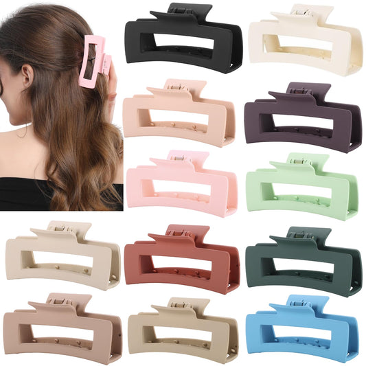 HQ-SITE front view of neutral claw clips showing matte finish and shape for everyday wear