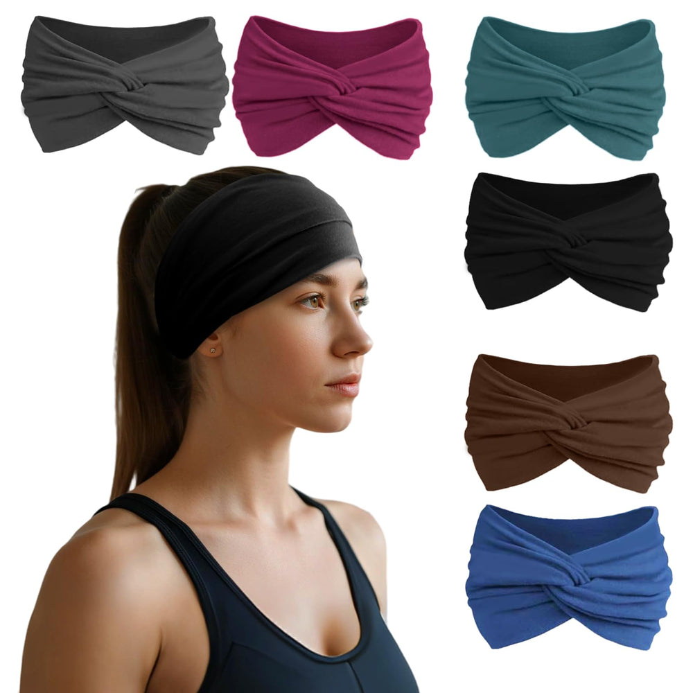 HSEM headbands 6-pack front view showing all colors and neat fold