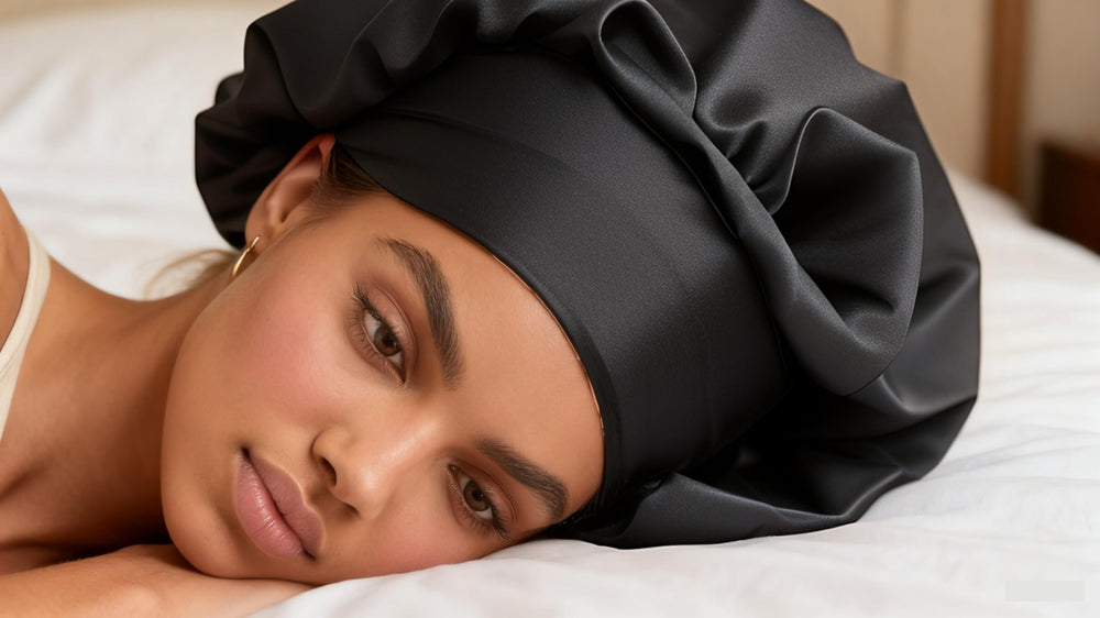 HU ZJKD bonnet folded as gift-ready hair care accessory