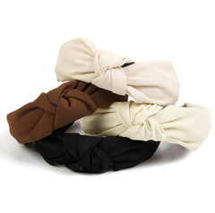 Huachi flat lay of the 4-pack headbands highlighting coordinated neutrals for outfit pairing
