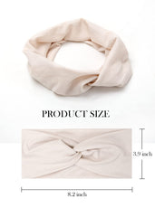 Huachi headband worn in everyday outfit showing boho-chic look and quick hair styling benefit