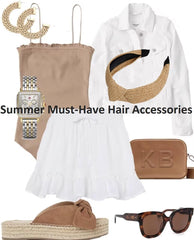 Huachi three headbands laid flat showing pack contents and mix-and-match outfit options