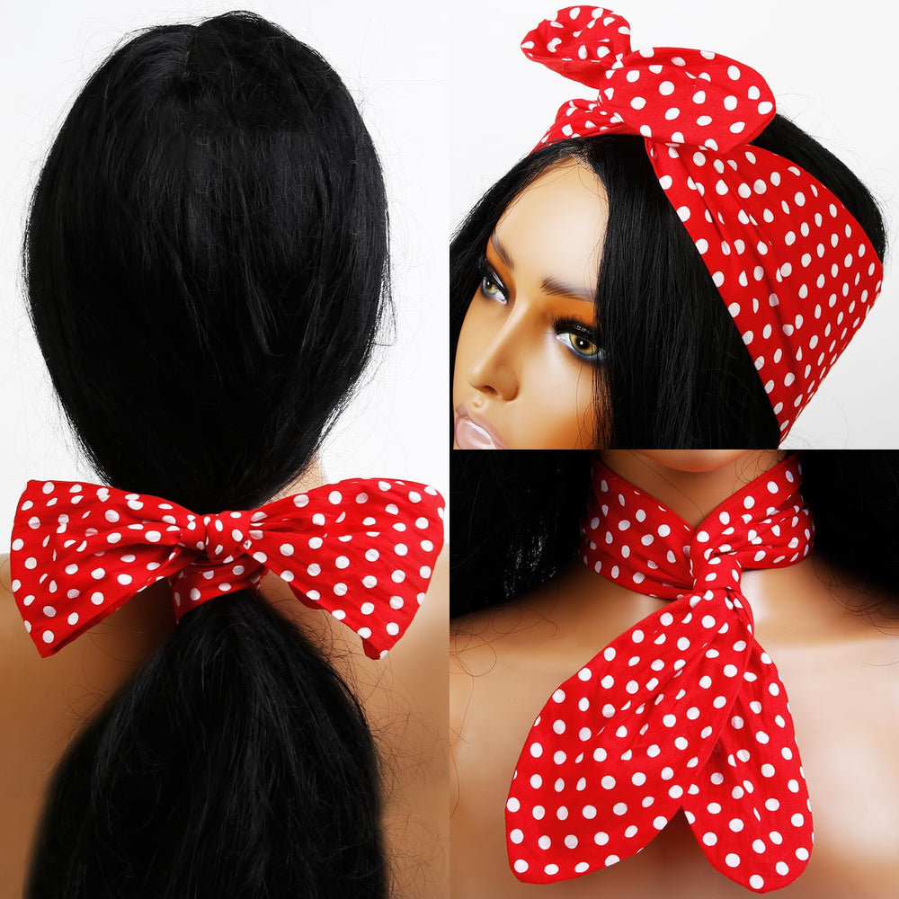 Huachi bandana in 1950s costume setting, perfect for themed events