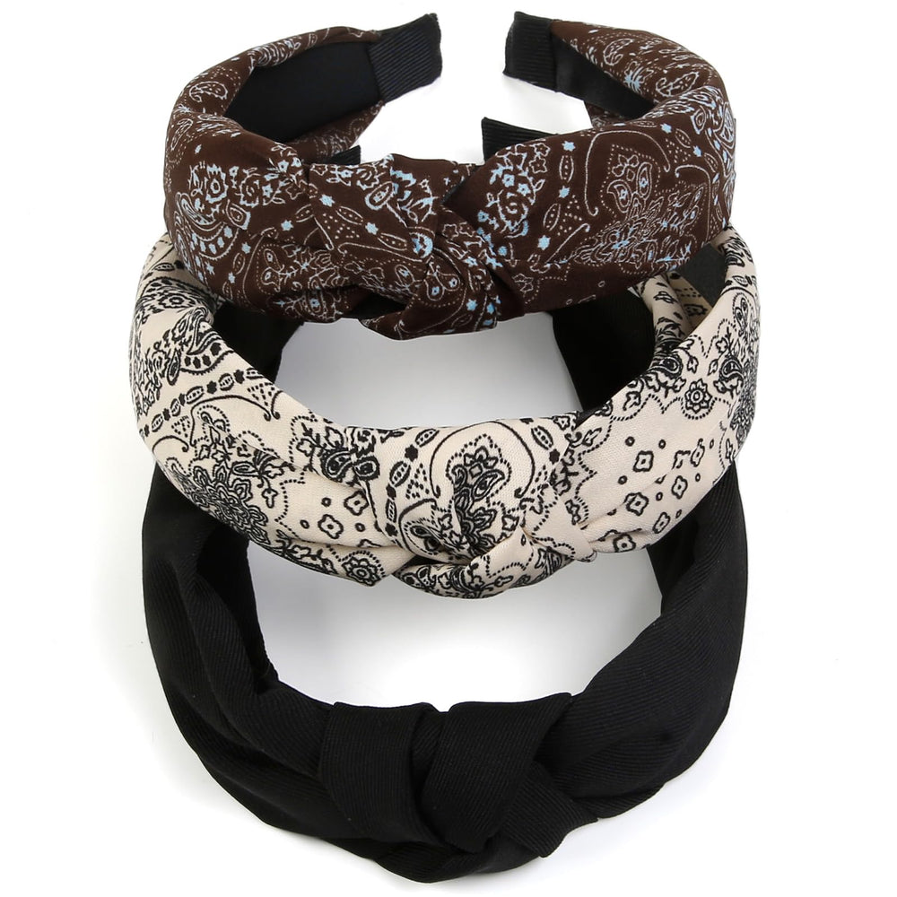 Huachi headband beside hand shows size and easy portability benefit