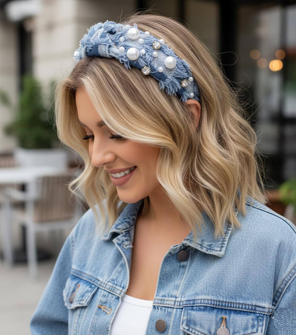 Huachi denim fabric texture closeup highlighting soft, breathable feel