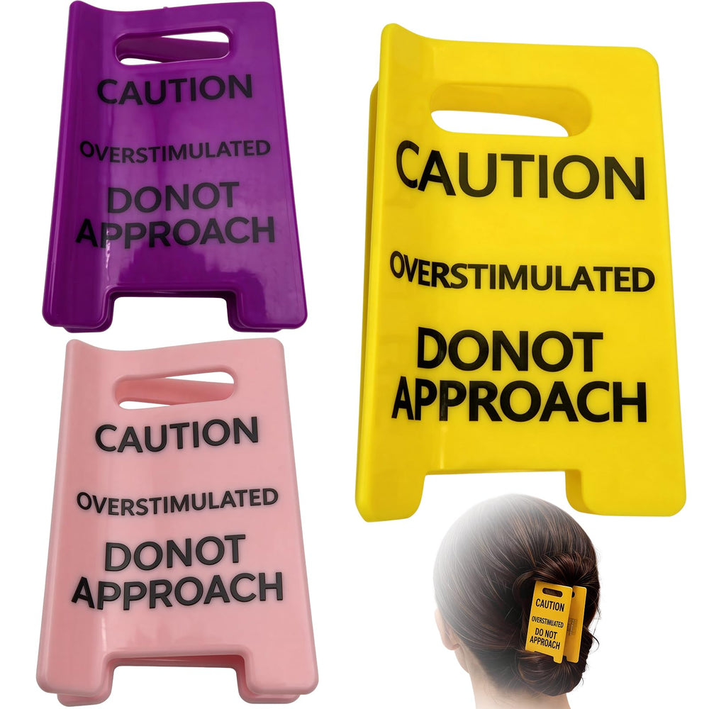 Hubaltuye front packaging showing three colorful clips and playful caution message benefit: bold style
