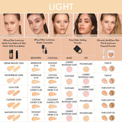 HUDA Beauty product on vanity styled for everyday makeup routine benefit