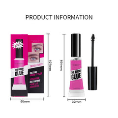 HUDABABY brush and gel beside a ruler showing compact size benefit