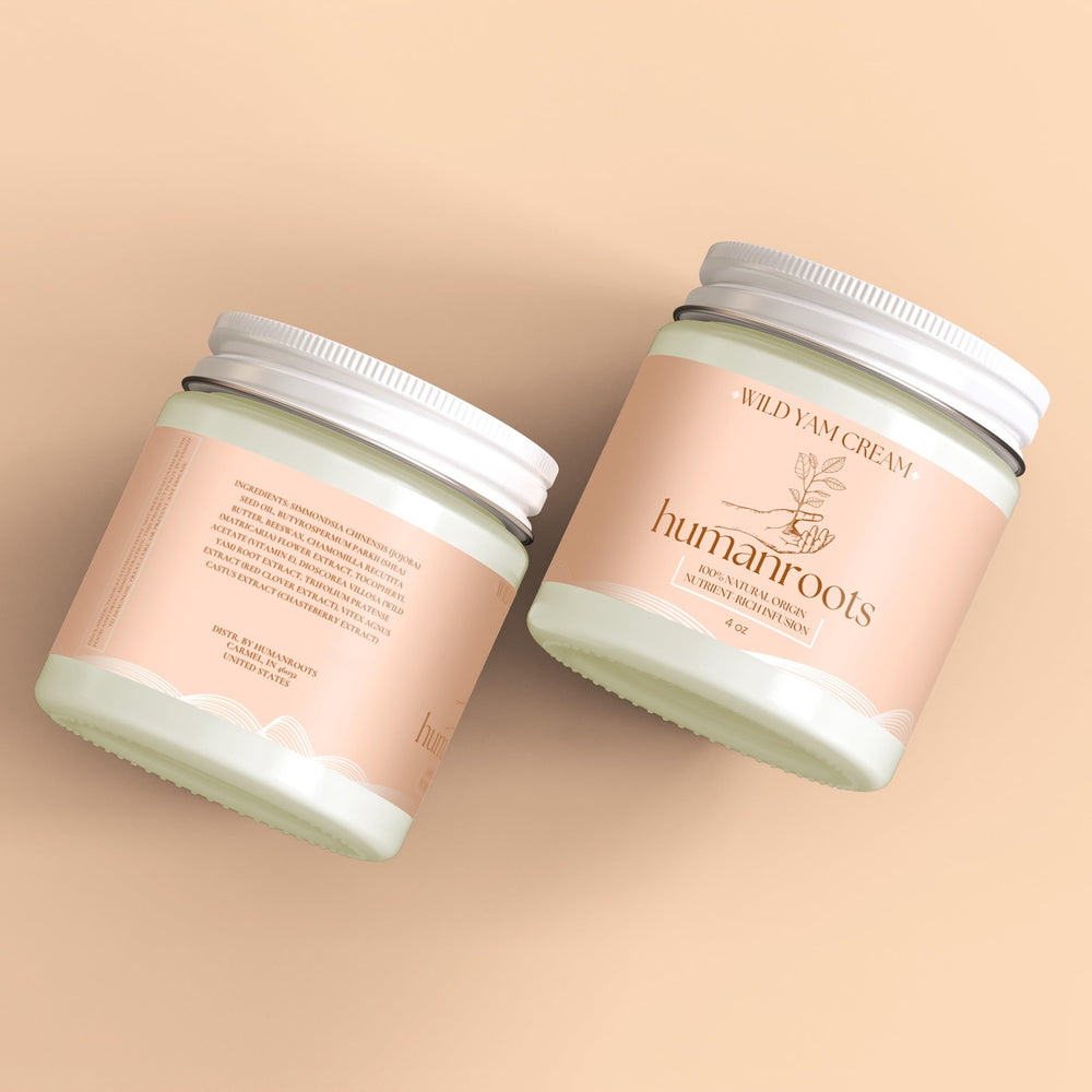 humanroots lifestyle bathroom counter with jar conveying ritual and gentle self-care