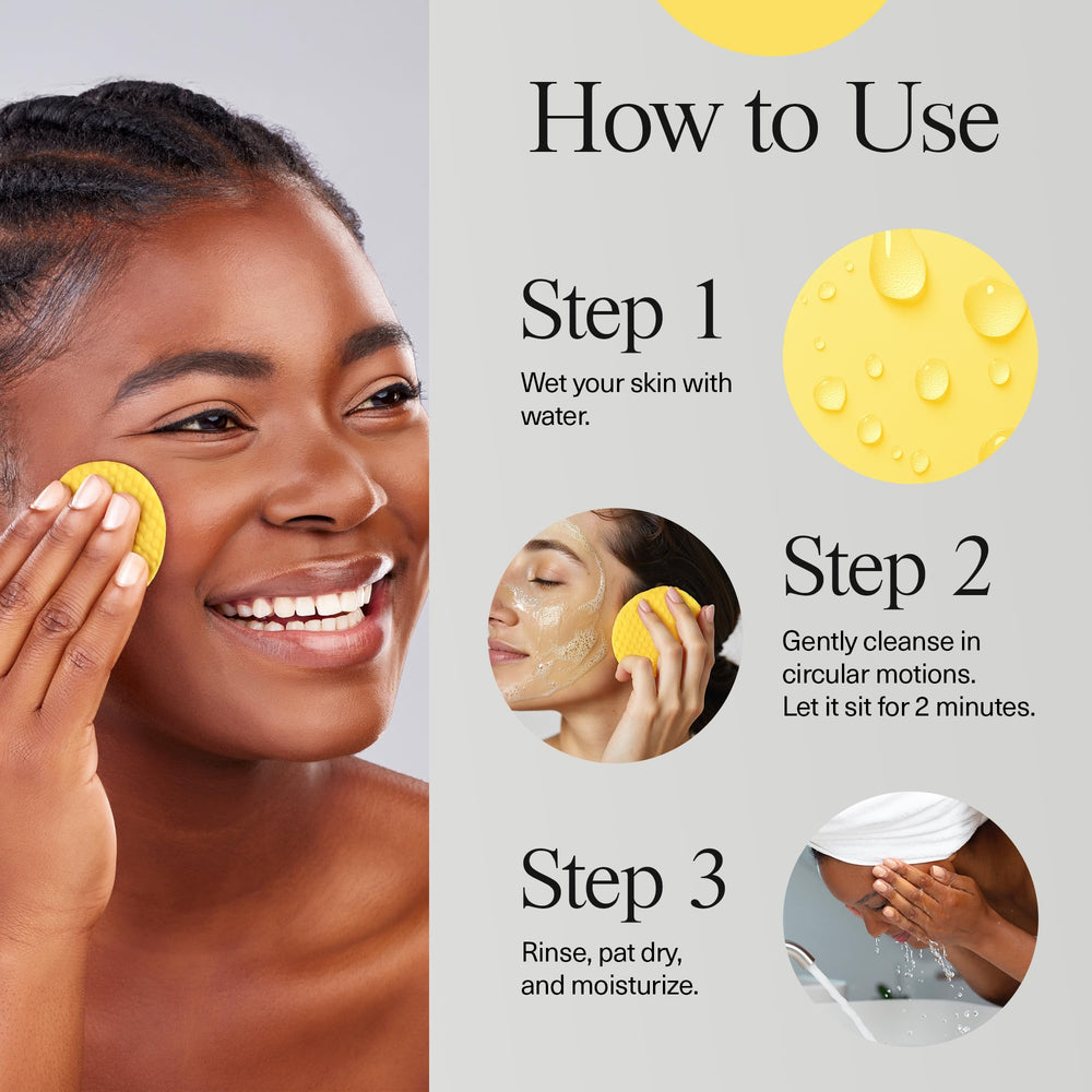 humanroots pads on bathroom counter in lifestyle scene for travel-ready skincare routine