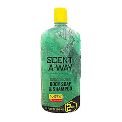 Hunters Specialties bottle front view showing size and scent-control benefit