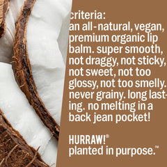 HURRAW! coconut branded pillow box with two tubes, perfect for gifting benefit