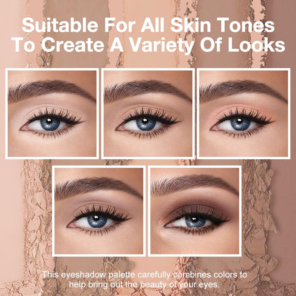 Hxssll eyeshadow applied on model creating a natural office‑ready look
