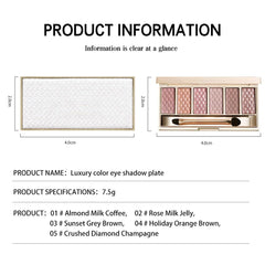 Hxssll label close-up showing shade names and finish types for informed choice