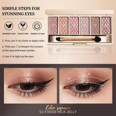 Hxssll matte transition blend demo on eye illustrating soft gradation for natural contour