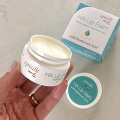 Hyalogic Episilk label close-up highlighting hyaluronic acid and clean ingredients
