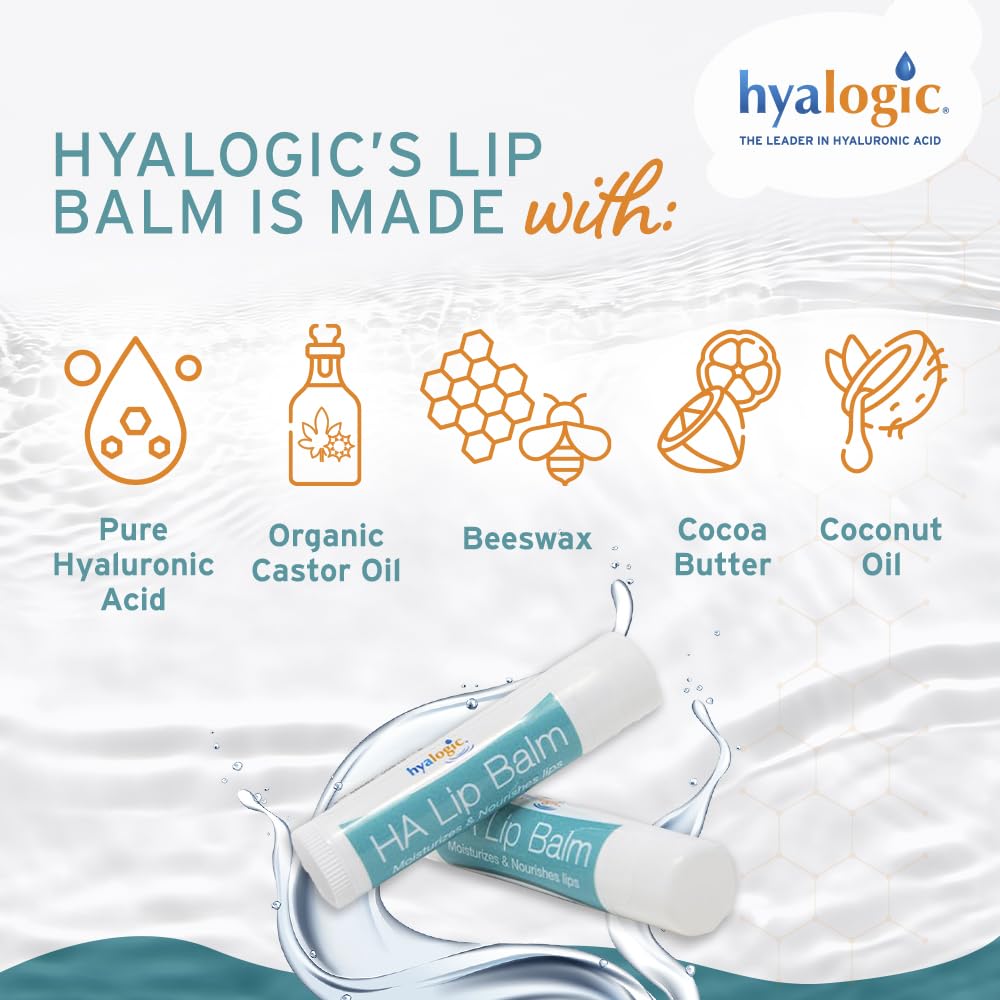 Hyalogic ingredient list close-up highlighting organic oils and hyaluronic acid for hydration