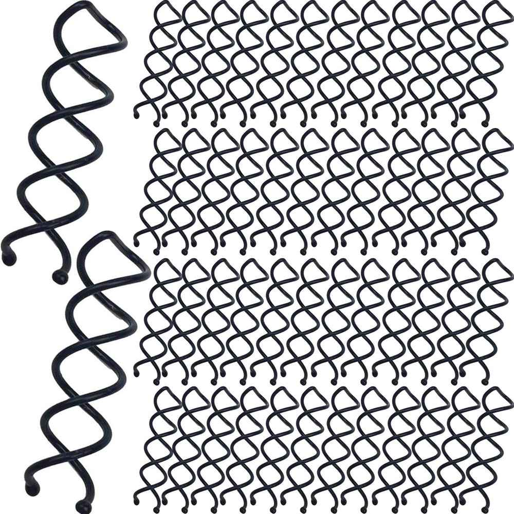 Hyamass front packaging showing 50 black spiral hair pins, compact gift-ready storage