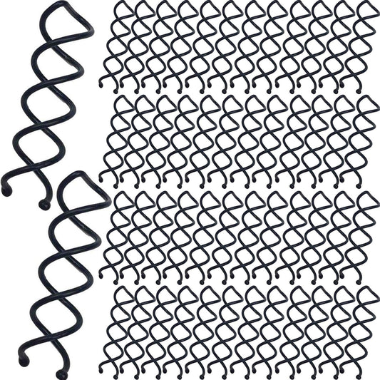Hyamass front packaging showing 50 black spiral hair pins, compact gift-ready storage