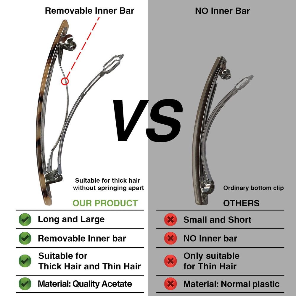 HYFEEL barrette in use securing half-up hairstyle and creating polished look benefit