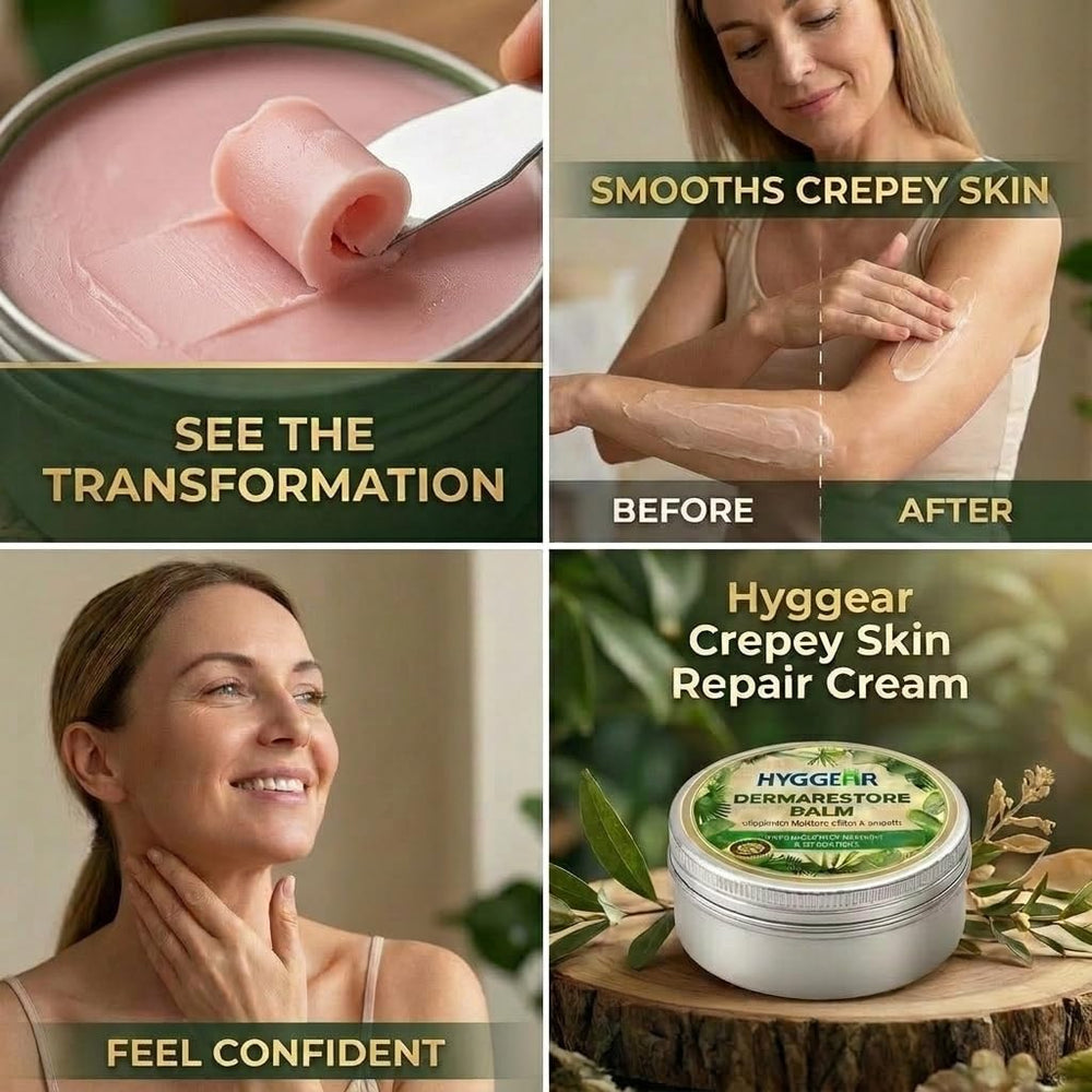 Hyggear jar on bathroom shelf staged lifestyle shot suggesting everyday routine benefit