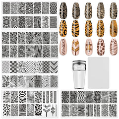 HYWWPFLAY kit front layout showing plates stamper and scrapers for easy stamping