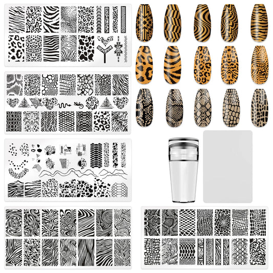 HYWWPFLAY front view of five stamping plates shows variety and convenience