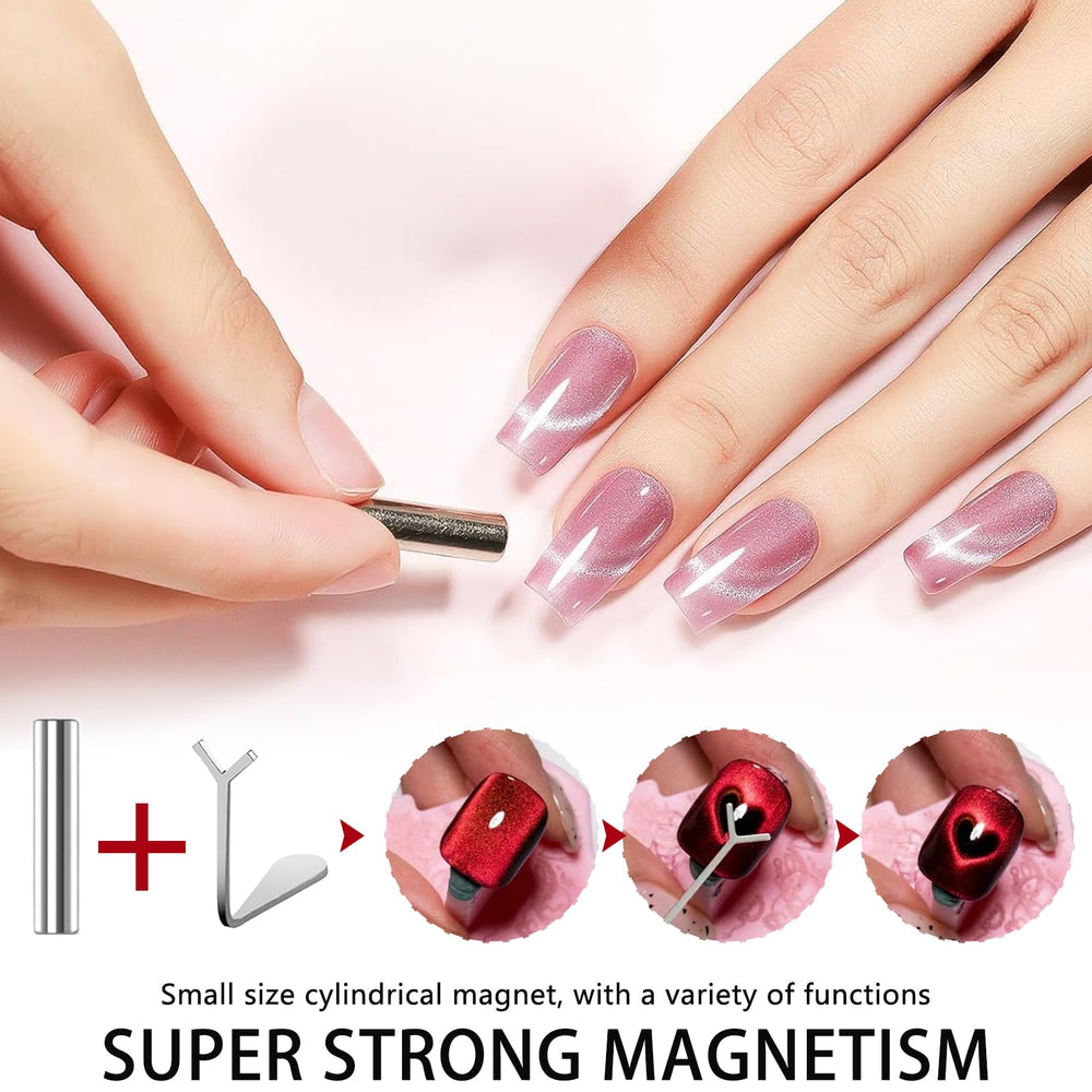 HYWWPFLAY magnetic beads and cubes detail enabling 3D textured nail art accents