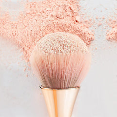HYWWPFLAY brush next to nail tools showing compact size and portability