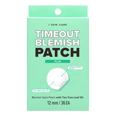 I DEW CARE front package showing Timeout Blemish Plus and 36-count convenience