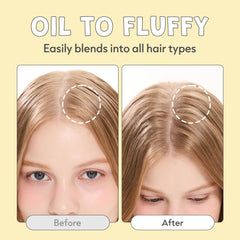 I DEW CARE applying powder to fingers for precise oil control