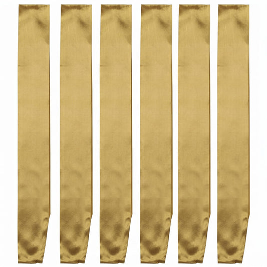 I-MART gold sashes front pack showing six matching sashes for events and awards