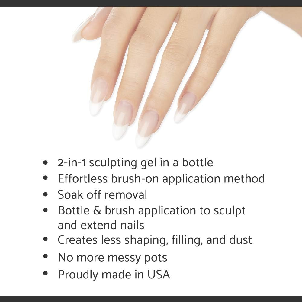 IBD builder gel sculpting in use with nail tech shaping a strong extension