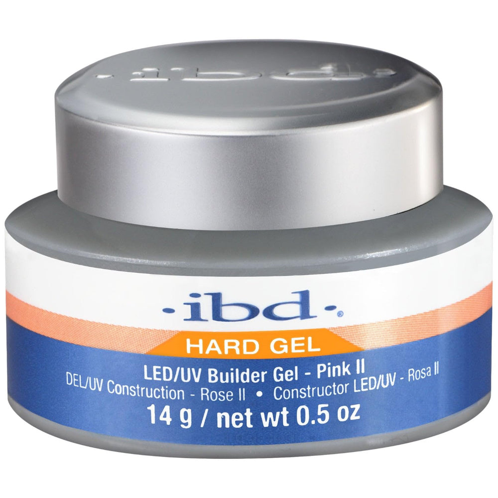 IBD Hard Gel Pink II front jar showing product and label for professional durability