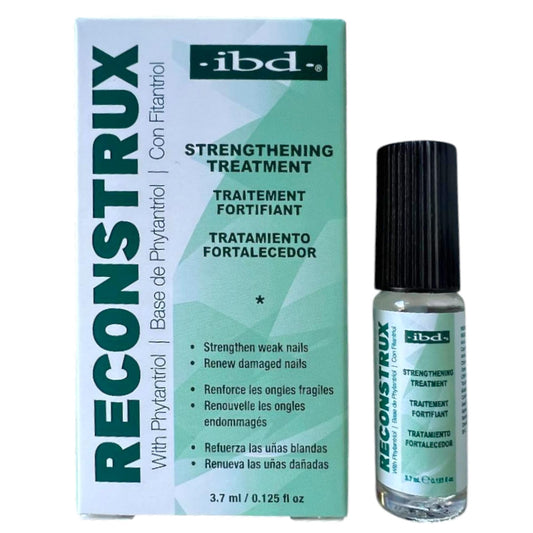 IBD Reconstrux front bottle showing compact treatment and label benefit